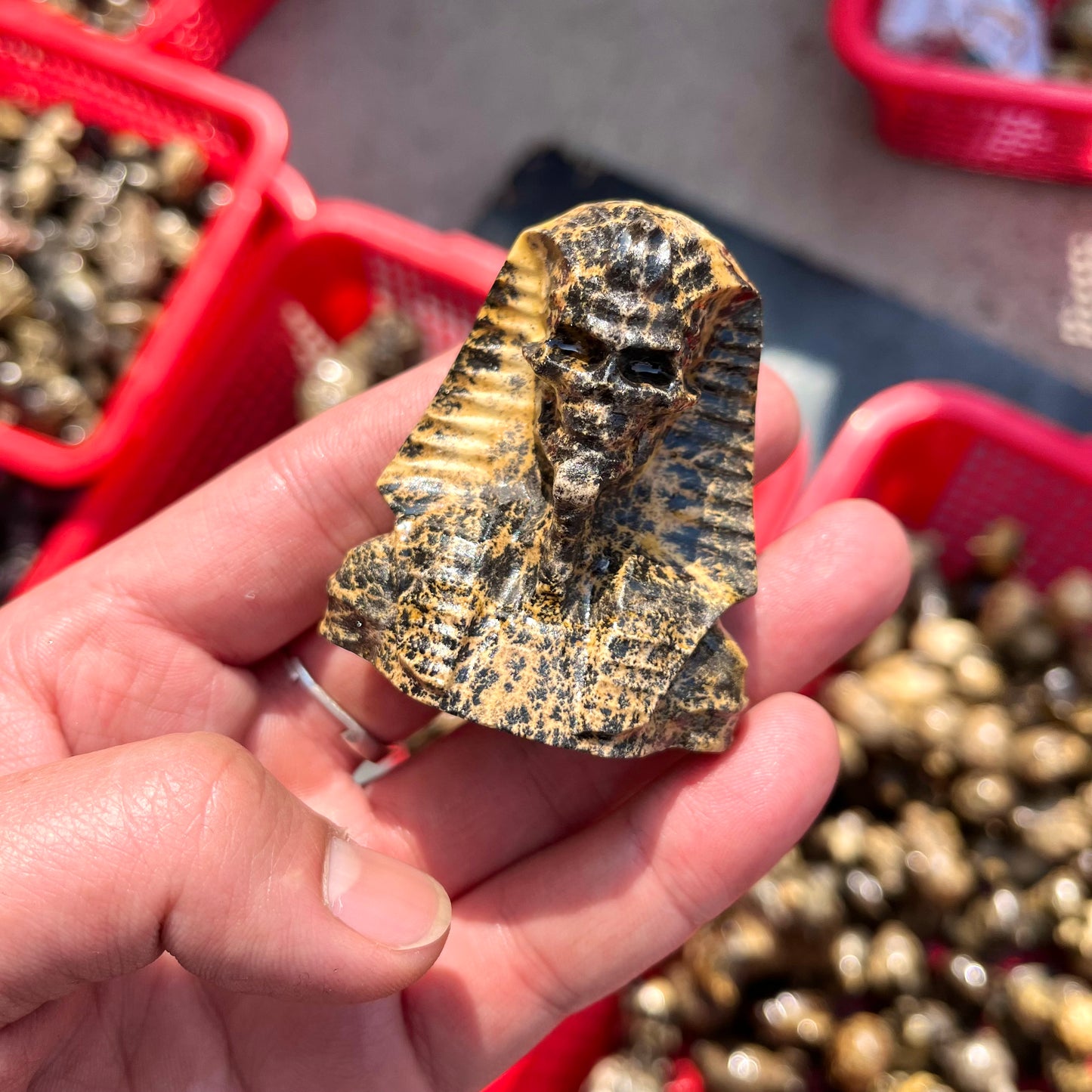 Picture Jasper Pharaoh Carving