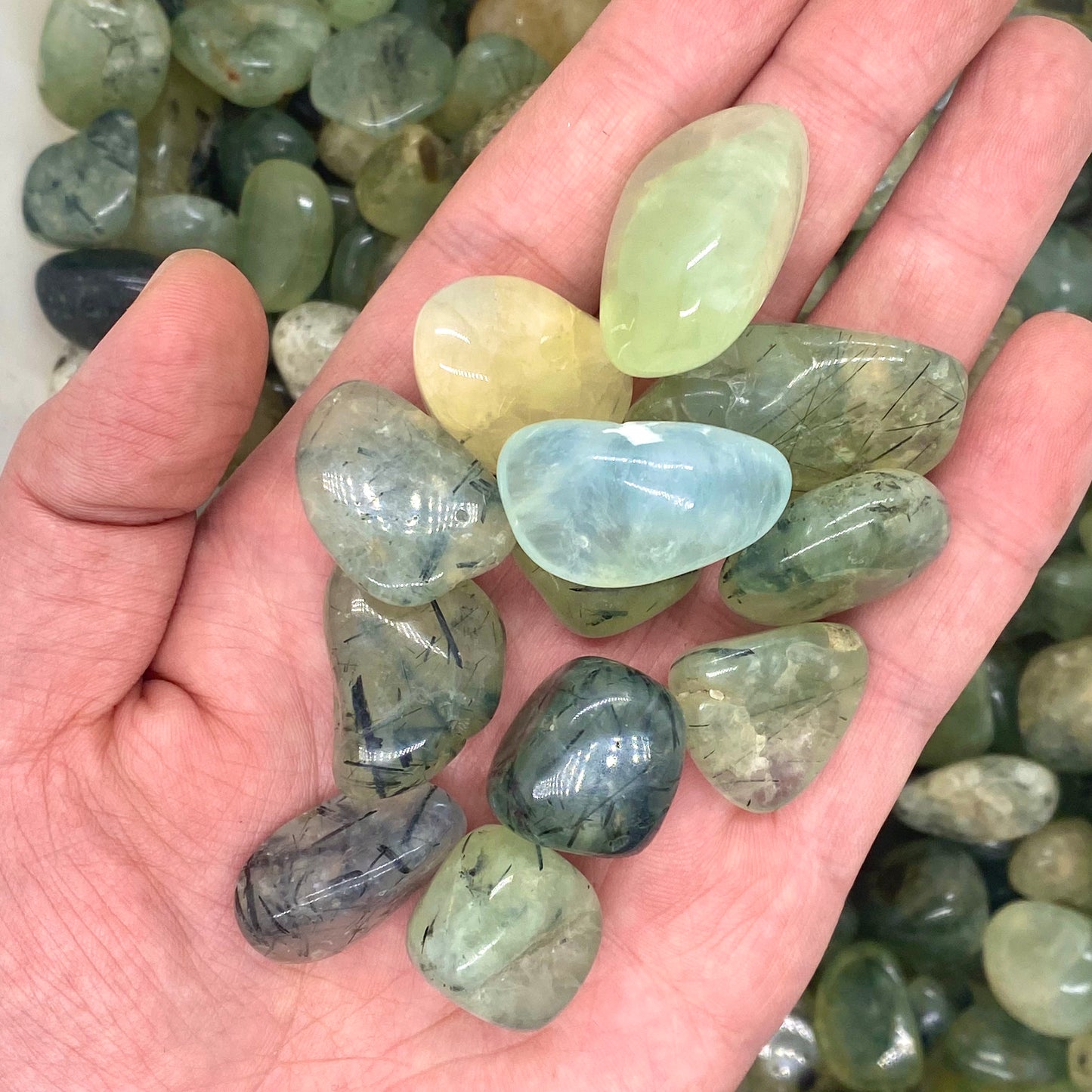Prehnite Tumbled Stones(20-30mm)
