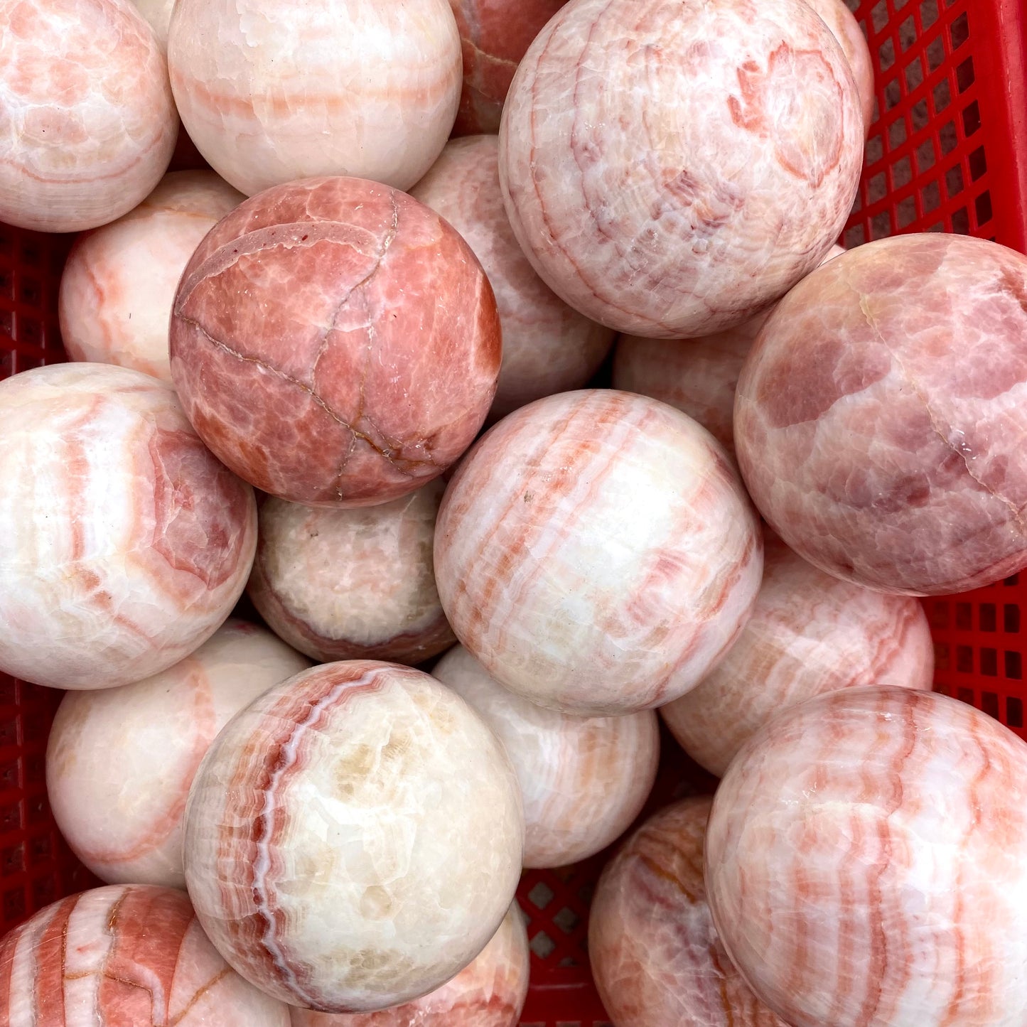 Rhodochrosite Sphere