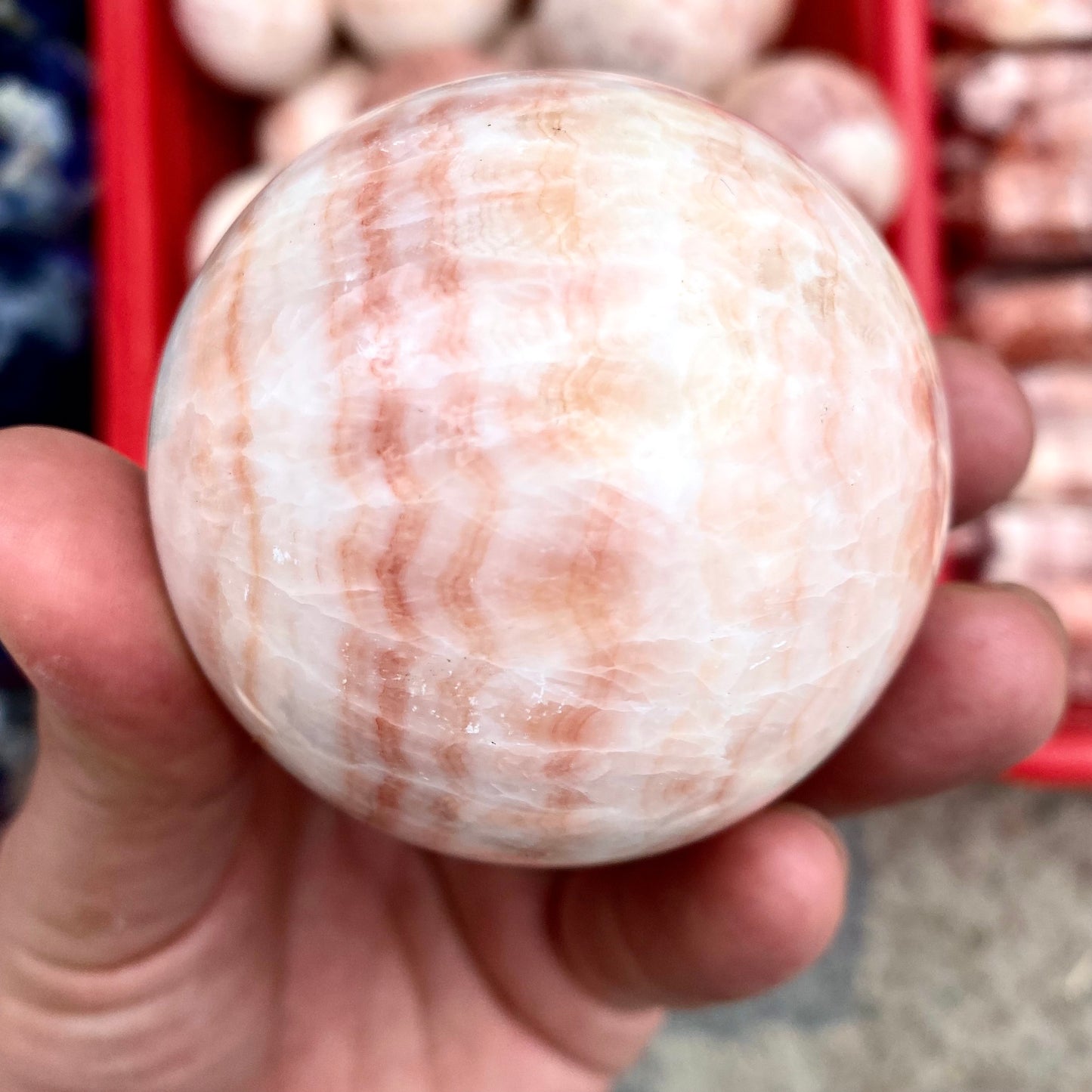 Rhodochrosite Sphere