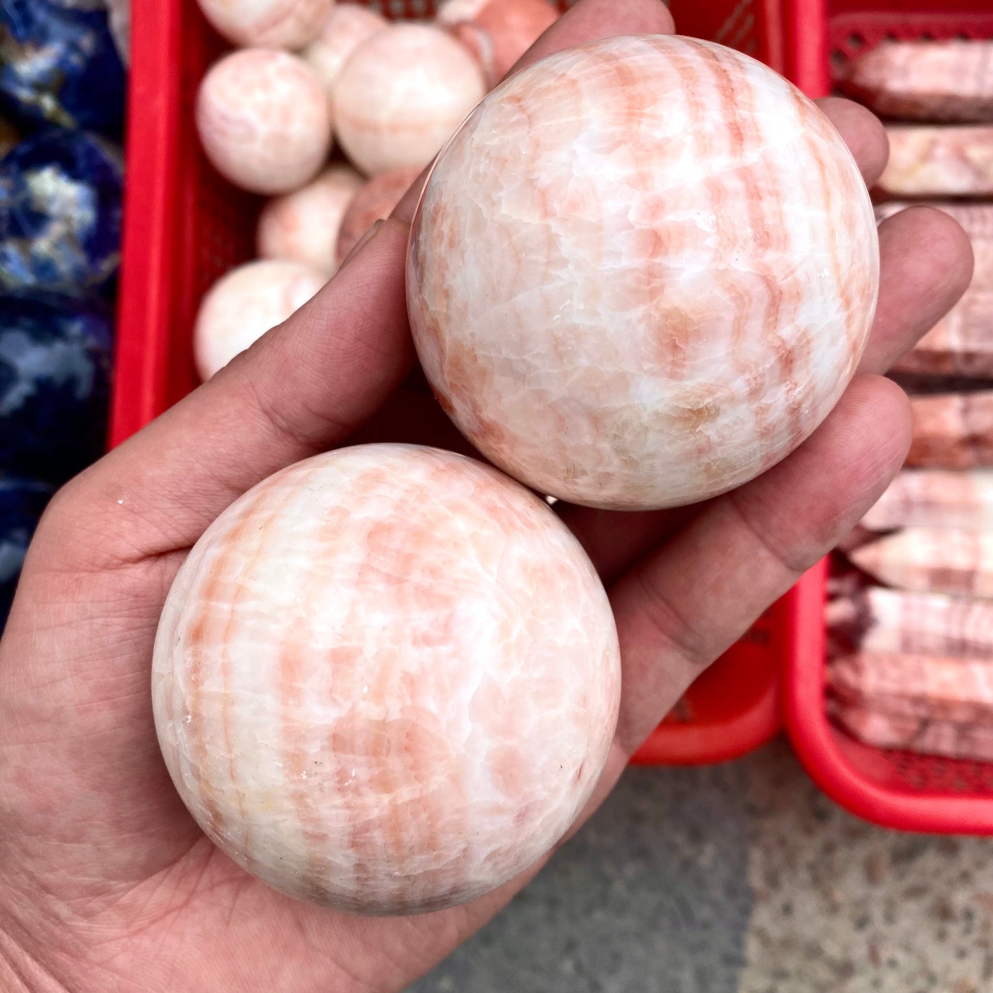 Rhodochrosite Sphere