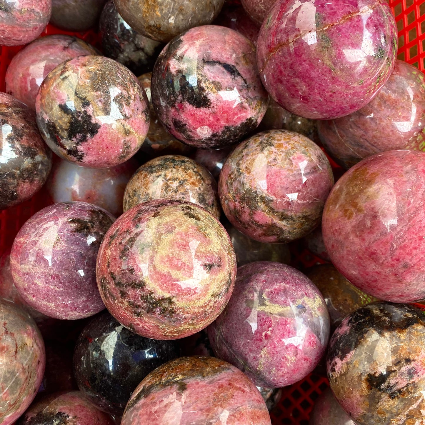 Rhodonite Sphere