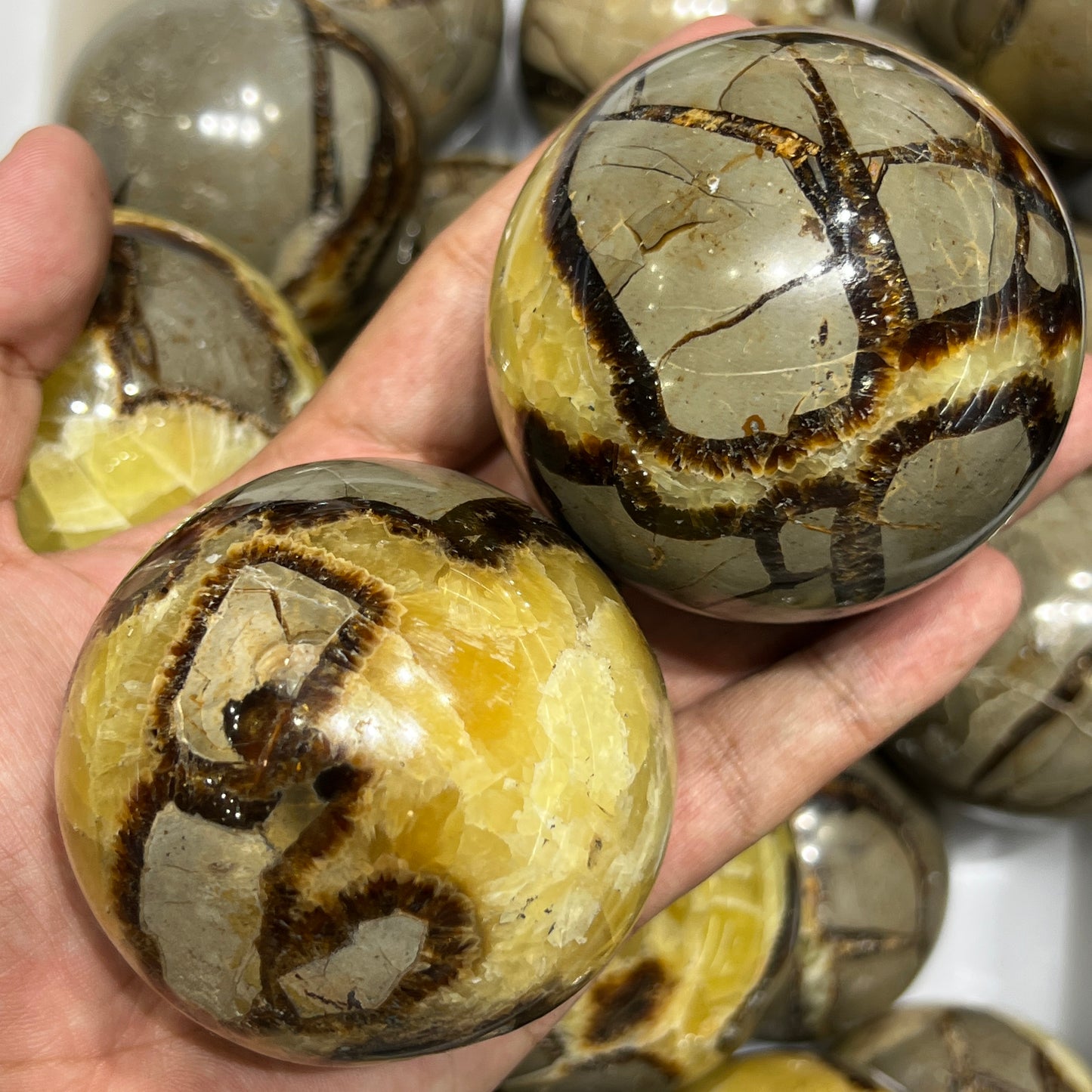 Septarian Crystal Sphere