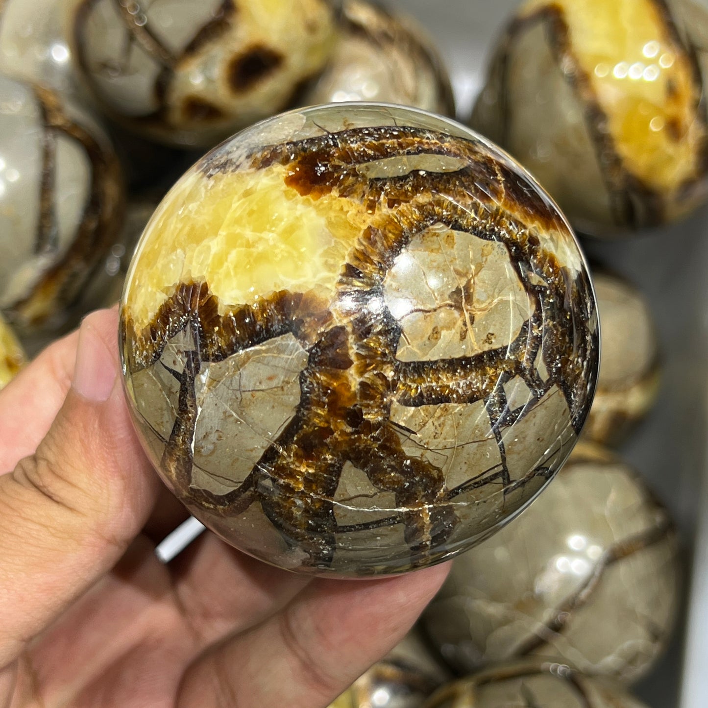 Septarian Crystal Sphere