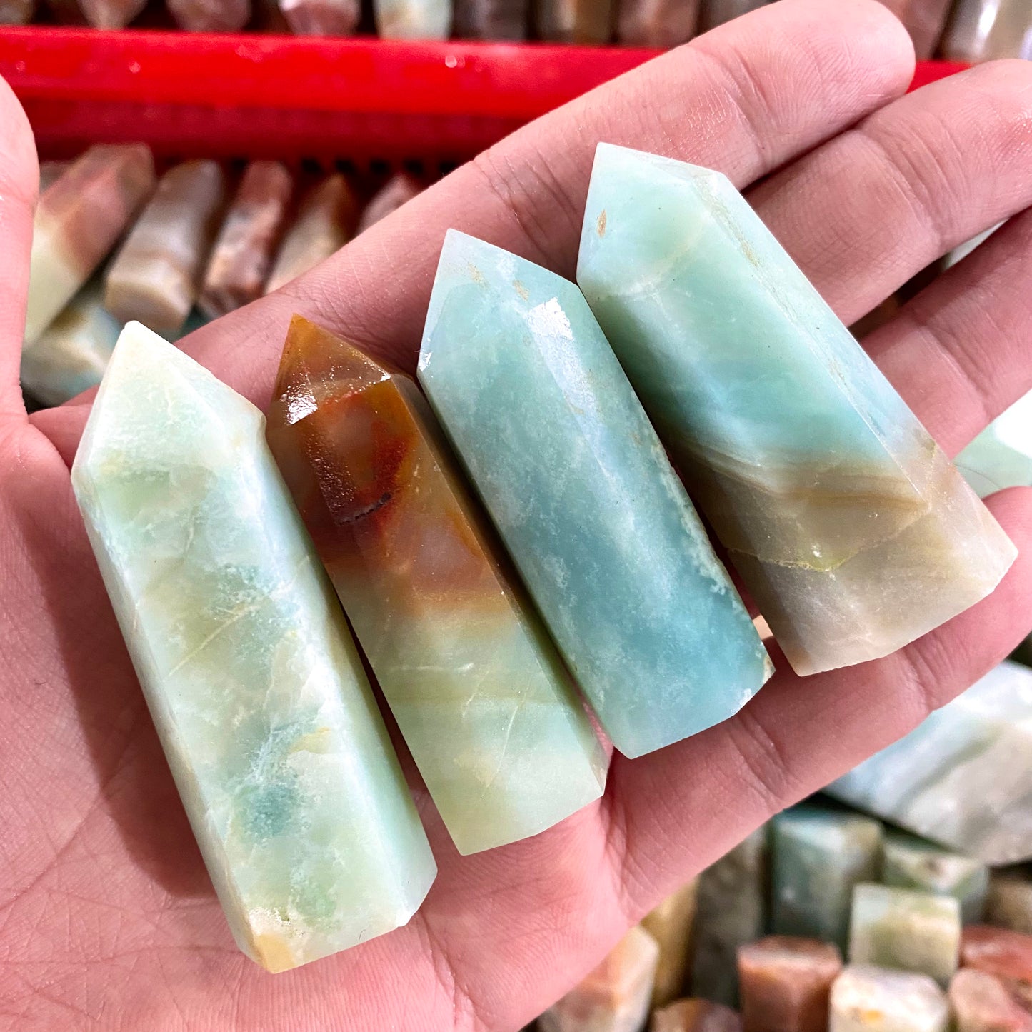 Sky Blue Crystal Tower