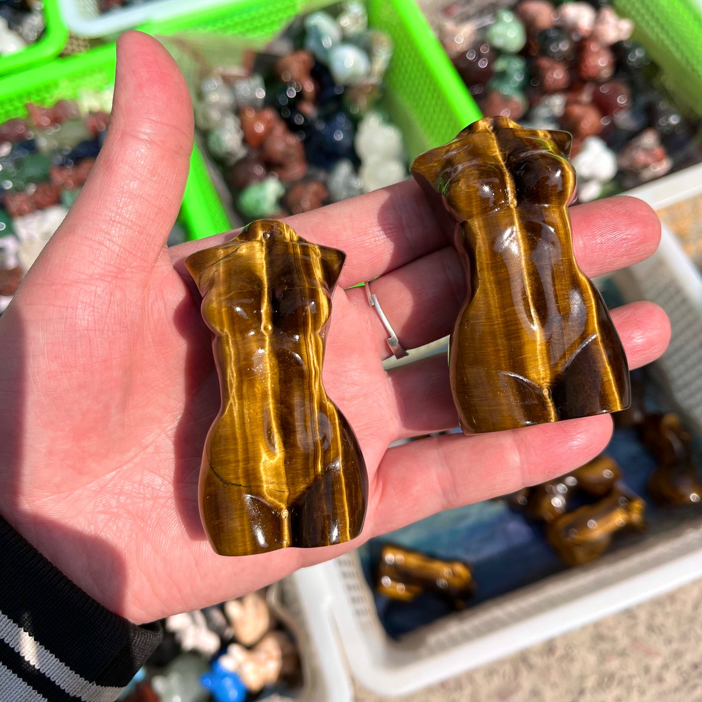 Tiger Eye Female Model Carving