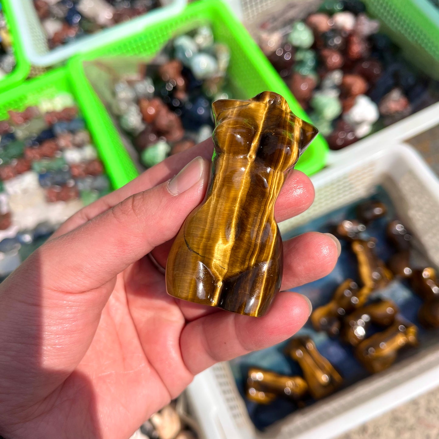 Tiger Eye Female Model Carving