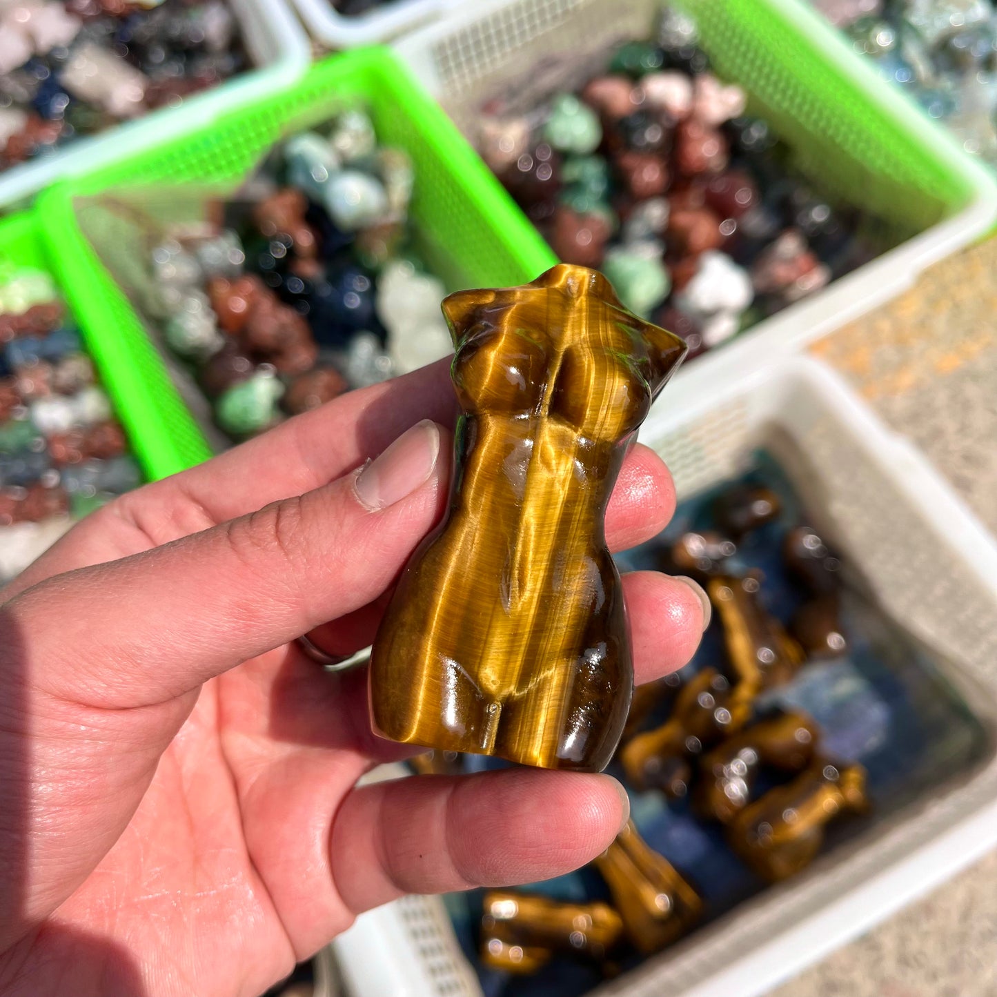 Tiger Eye Female Model Carving