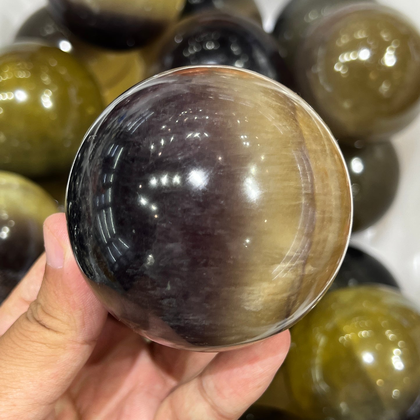 Yellow Fluorite Sphere