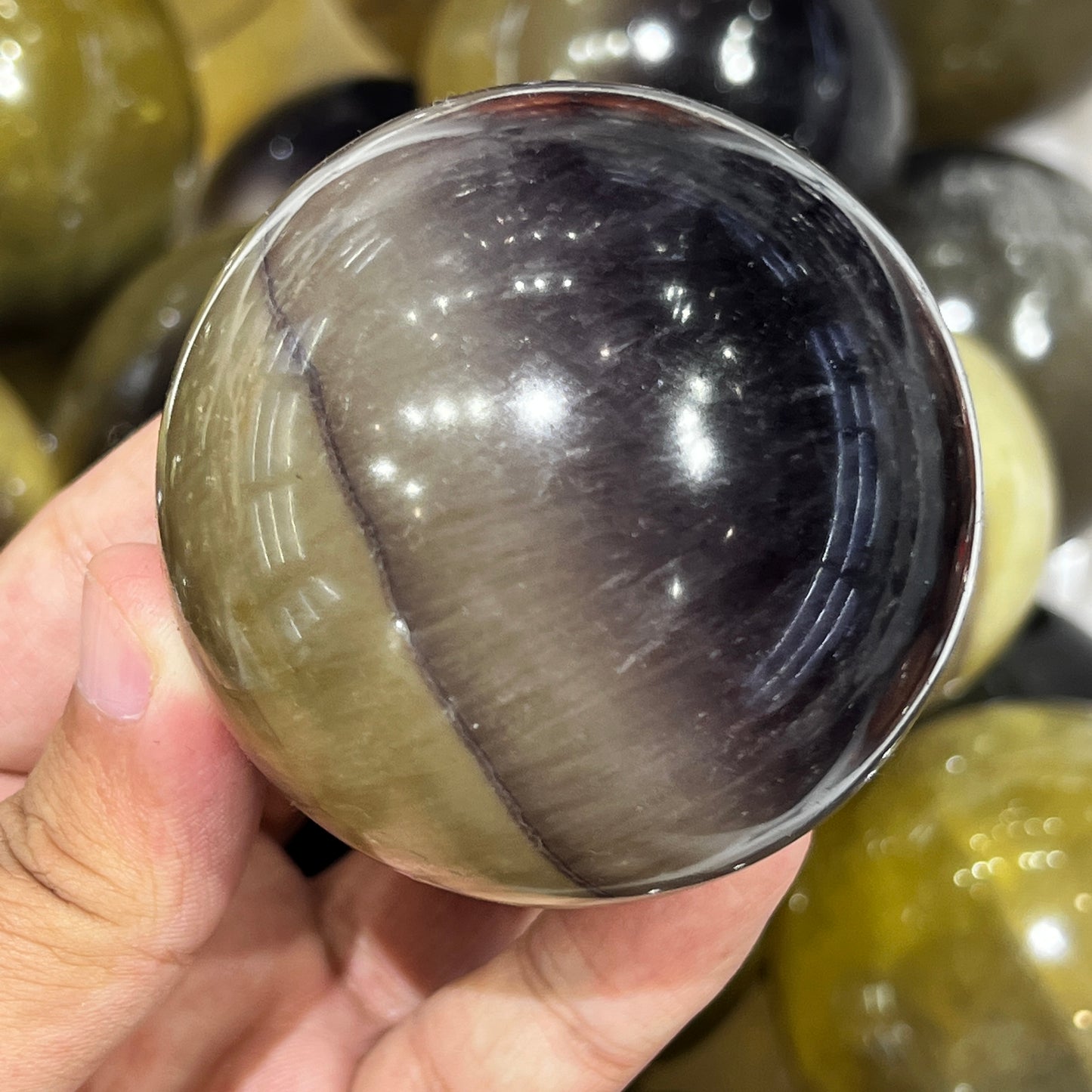 Yellow Fluorite Sphere