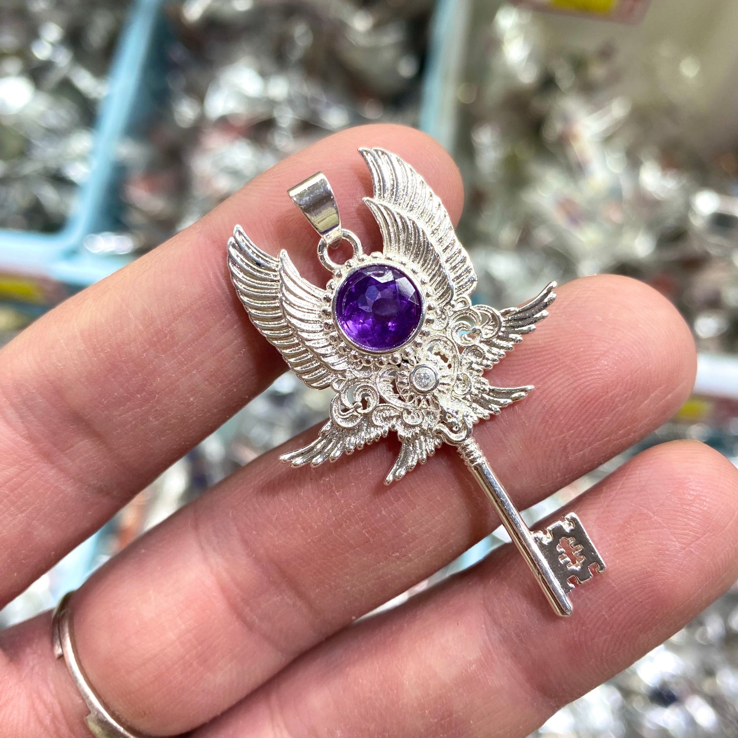 Key Crystal Pendant