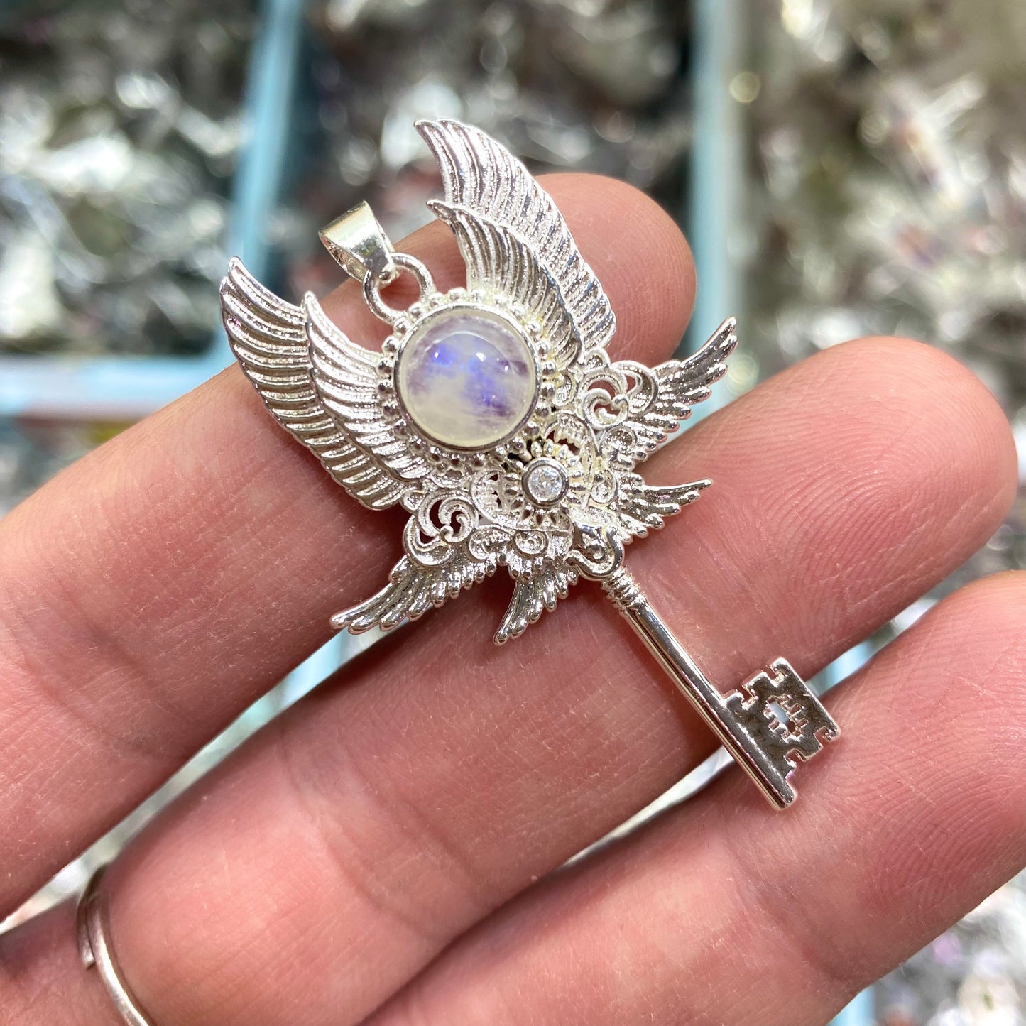 Key Crystal Pendant