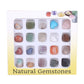 20 types of natural crystal mineral specimens mixed with gemstones