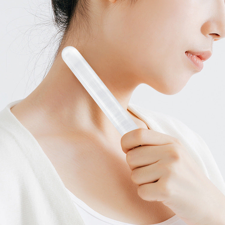5 natural Moroccan Selenite column massage sticks