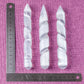 5 natural Moroccan Selenite column massage sticks