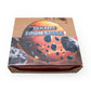 Natural black meteorite Lei Gong Mo rough stone Mineral specimen in acrylic box