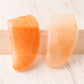Natural Selenite Crystal Gua Sha Board Pea-Shaped Gua Sha Plate