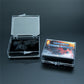 Natural black meteorite Lei Gong Mo rough stone Mineral specimen in acrylic box