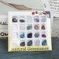 20 types of natural crystal mineral specimens mixed with gemstones