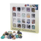 20 types of natural crystal mineral specimens mixed with gemstones