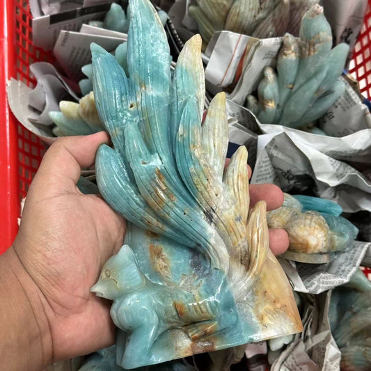 Caribbean Calcite Carving Fox
