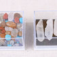 Mixed mineral natural crystal rough stone acrylic small box specimen