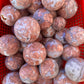 Pink agate sphere