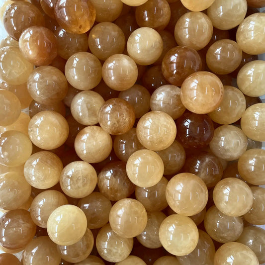 Honey Calcite Sphere