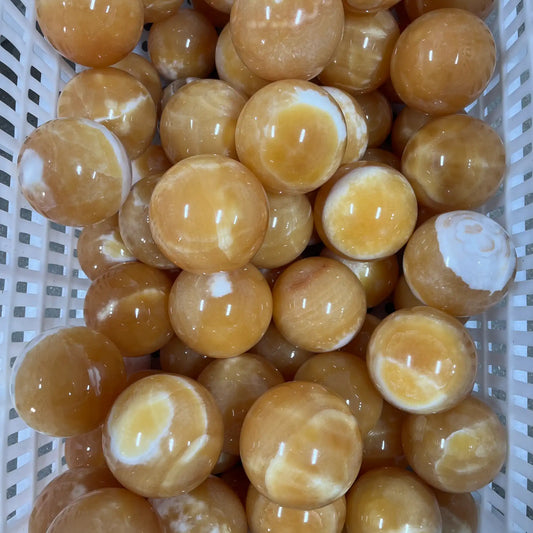 Yellow Calcite Sphere