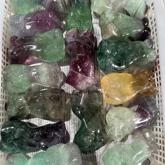 Fluorite female model carving