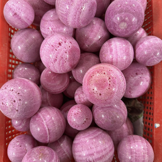 Red corundum sphere