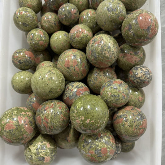 Unakite sphere