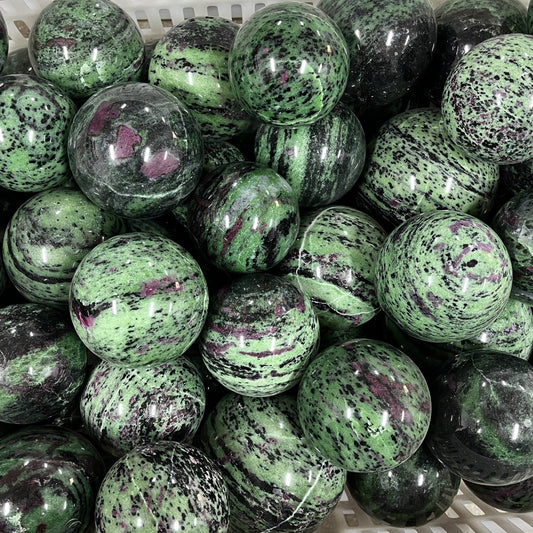 Ruby Zoisite Sphere