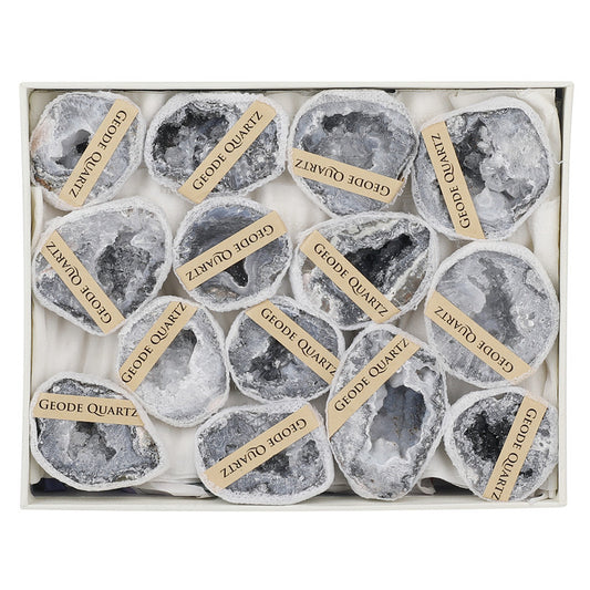 Natural Mexican agate crystal cave box set