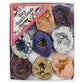 Natural crystal cave hollow agate electroplated colored box set