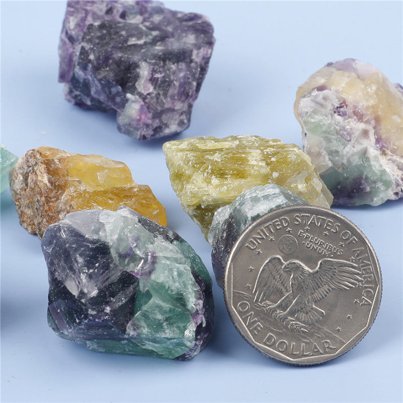 Natural Fluorite Rough Stone Box