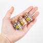 Mini bottle-shaped mineral specimen natural crystal gemstone wish bottle