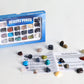 20-piece energy stone set of natural crystal mineral specimens mixed with semi-precious stones, suitable for gifts.