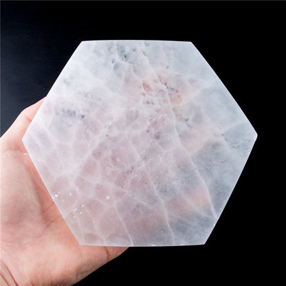 Natural Selenite Slabs Hexagonal, Round, Square, Triangular