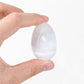 Natural white selenite egg shape