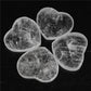 Natural Selenite Heart-Shaped Slice