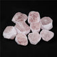 Natural rose quartz rough stone box set