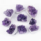 High-quality Grade A natural amethyst crystal cluster rough stone box set