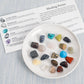 20-piece energy stone set of natural crystal mineral specimens mixed with semi-precious stones, suitable for gifts.