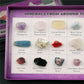 8 types of mineral rough stones, natural crystal mineral specimens, natural geological teaching materials