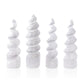 Natural Selenite Unicorn Horn Spiral