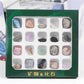 Boxed set of 20 mineral fossil specimens mixed with raw ore