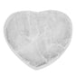 Natural Selenite Heart-Shaped Slice