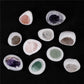 Small gift box of natural raw crystal mixed color dragon egg cut stones