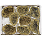 Natural crystal cave agate rough stone electroplated gold boxed